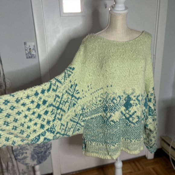 NWOT FREE PEOPLE Sugar Mountain Long Sleeve Pullover Sweater Size Large - Picture 6 of 9